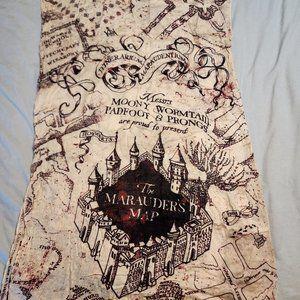 Harry Potter Marauder's Map scarf, NWOT